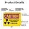 Signmission Radiation & Laser Sign, 7 in H x 10 in W, Aluminum, Rectangle OS-2PACK-CR-A-710-L-10173 - alternate 3